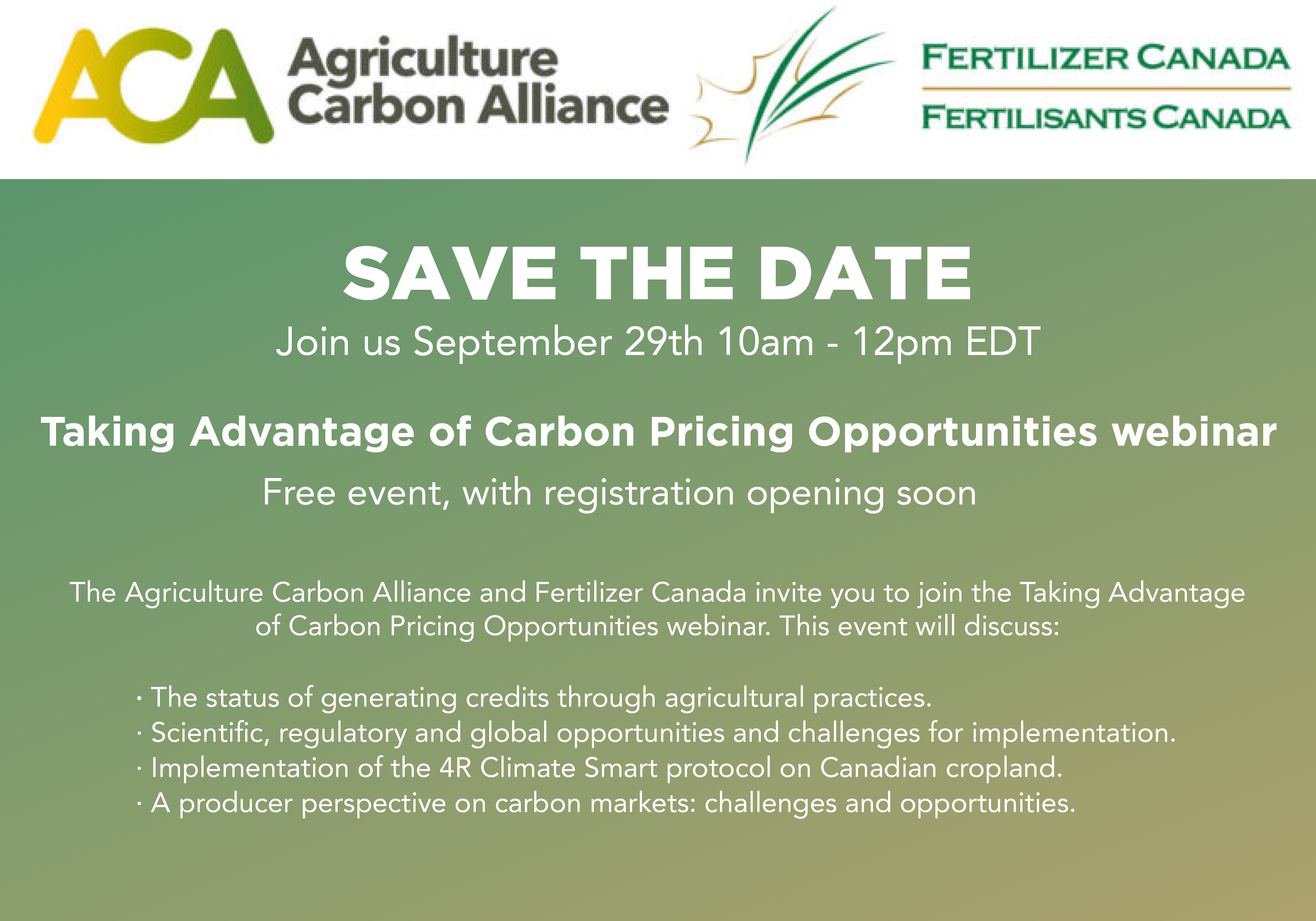Thumnail for Taking Advantage of Carbon Pricing Opportunities webinar