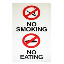 No Smoking/No Eating Card