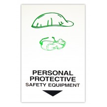 Personal Safety Equipment Here Card