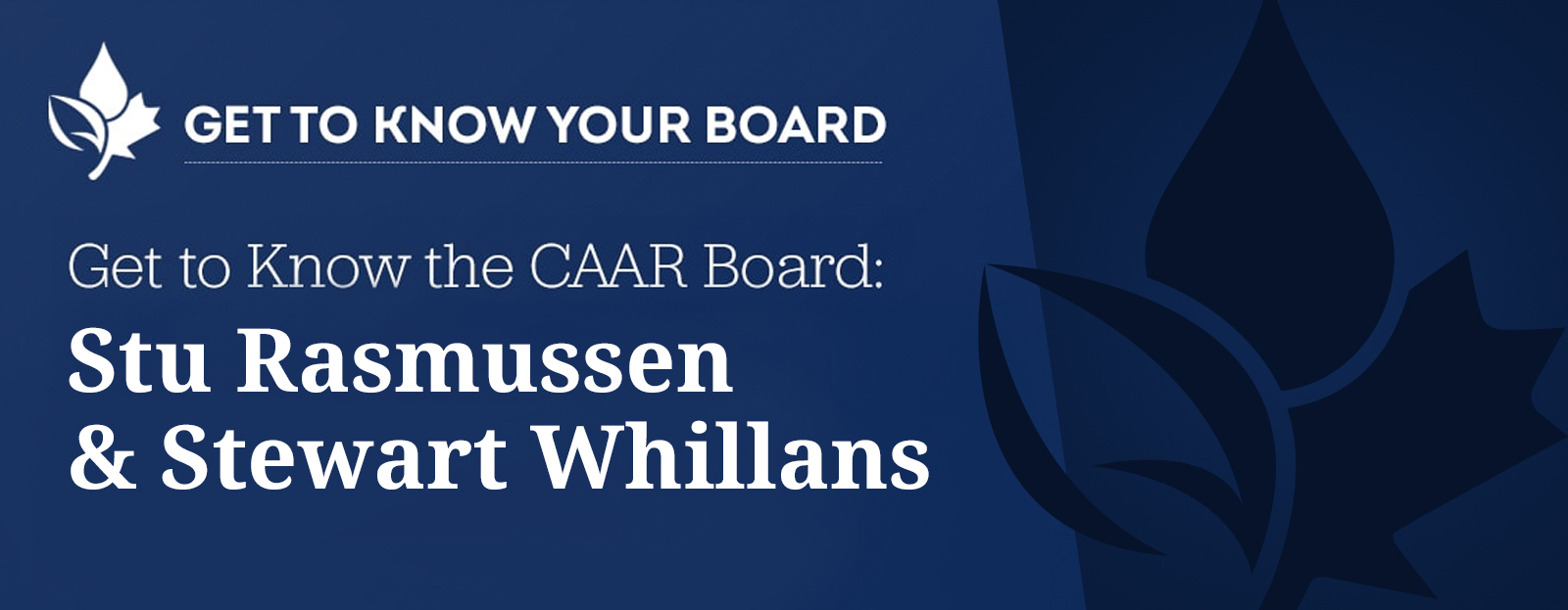 Banner for Get to Know CAAR Board