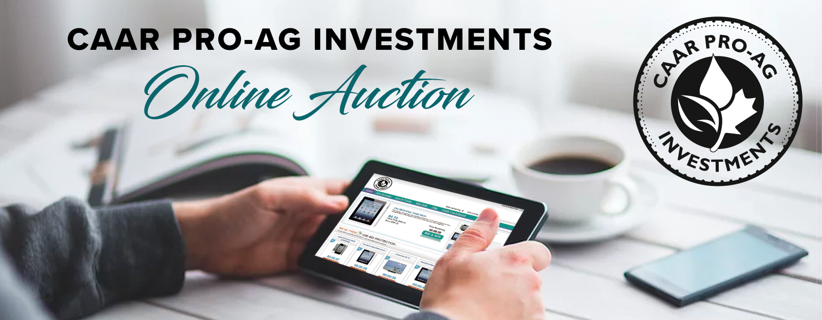 Banner of CAAR Pro Ag Investments Online Auction