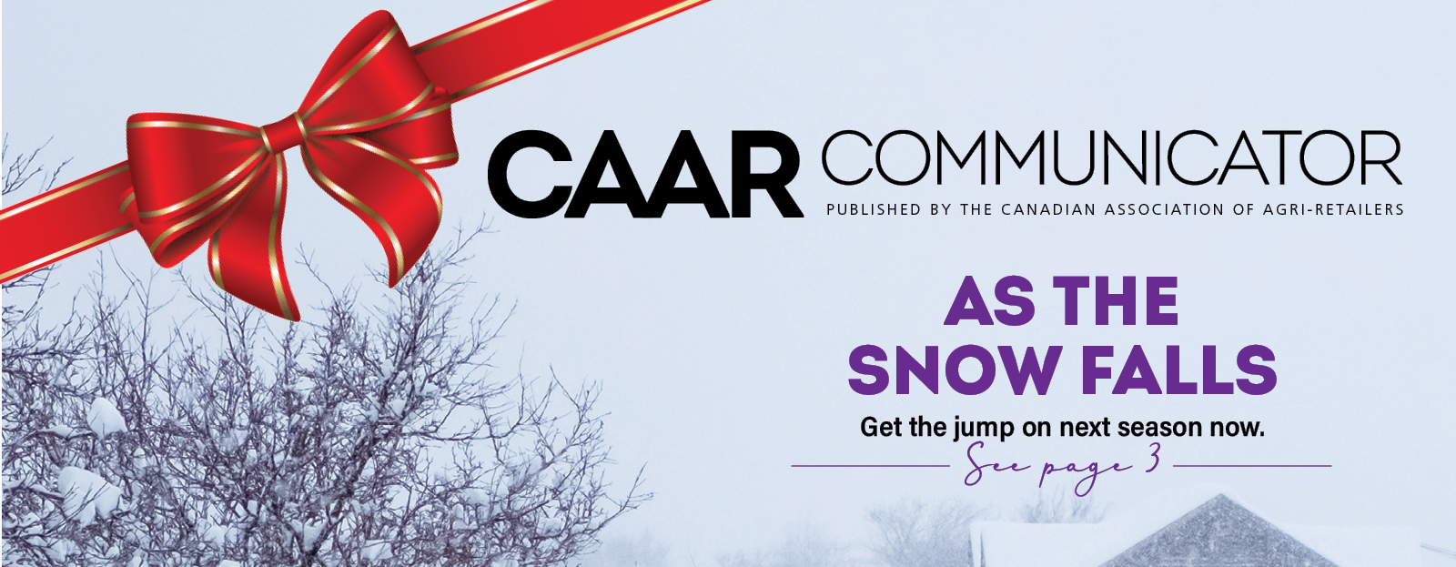 Banner for CAAR Communicator December