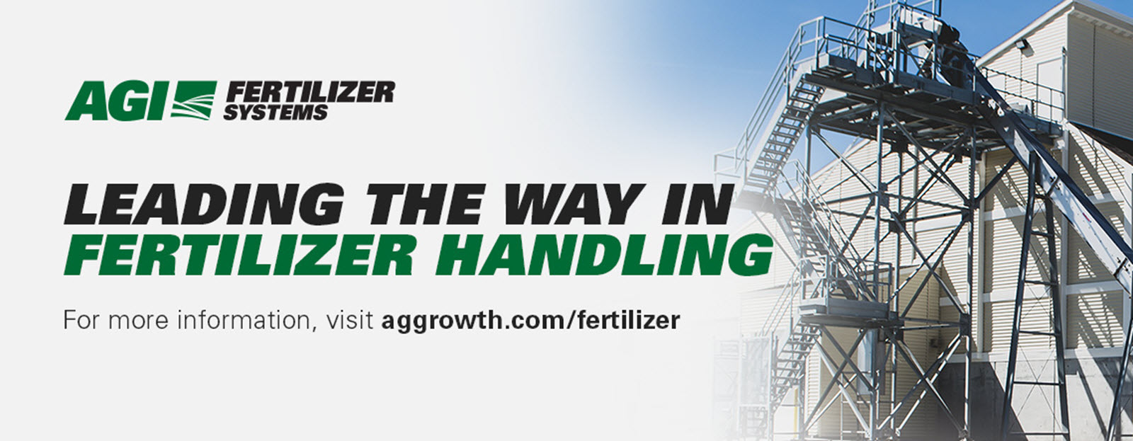 Banner for AGI Leading the way in Fertilizer Handling