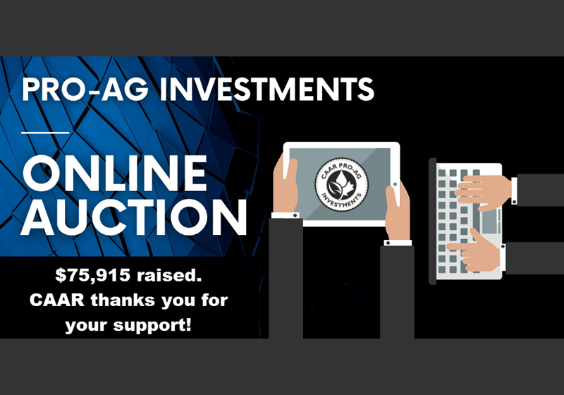 CAAR Pro-Ag Investments Auction Raises more than $75,000