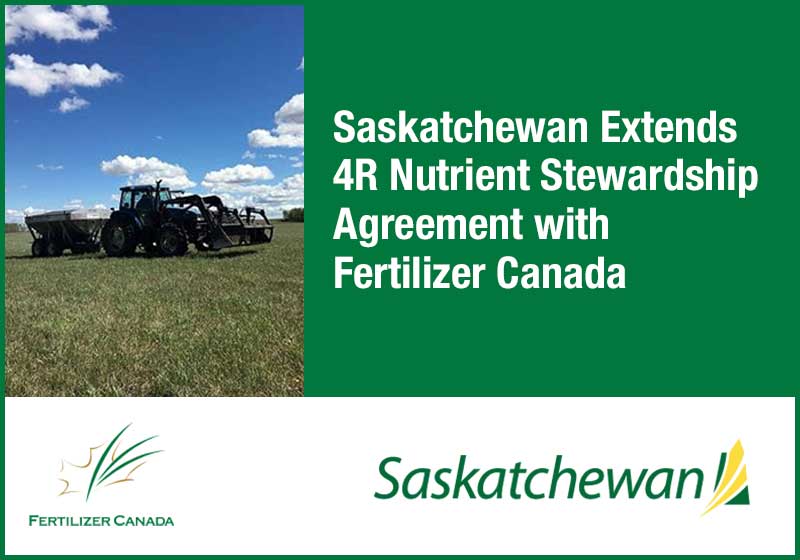Thumbnail for Saskatchewan Extends 4R Nutrient Stewardship Agreement with Fertilizer Canada