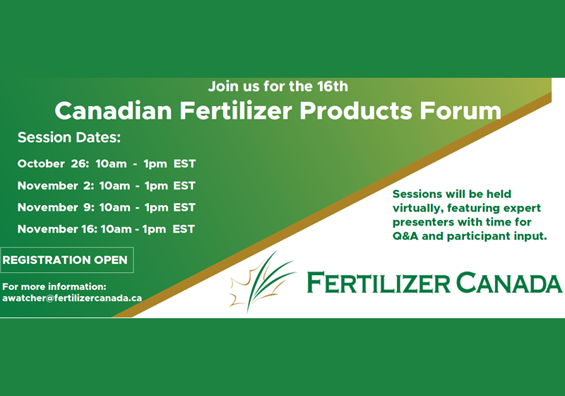 Thumbnail for 16th Virtual Canadian Fertilizer Products Forum 