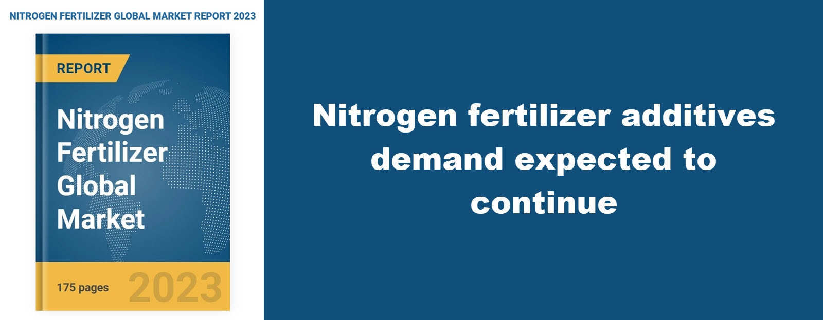 Banner for Market insights on nitrogen fertilizers