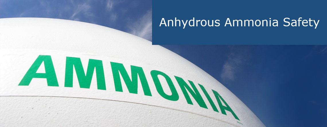 Banner for Anhydrous Ammonia safety - A top priority after harvest