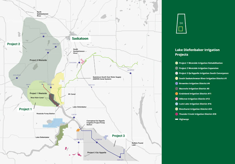 Water set to flow Lake Diefenbaker in Saskatchewan 