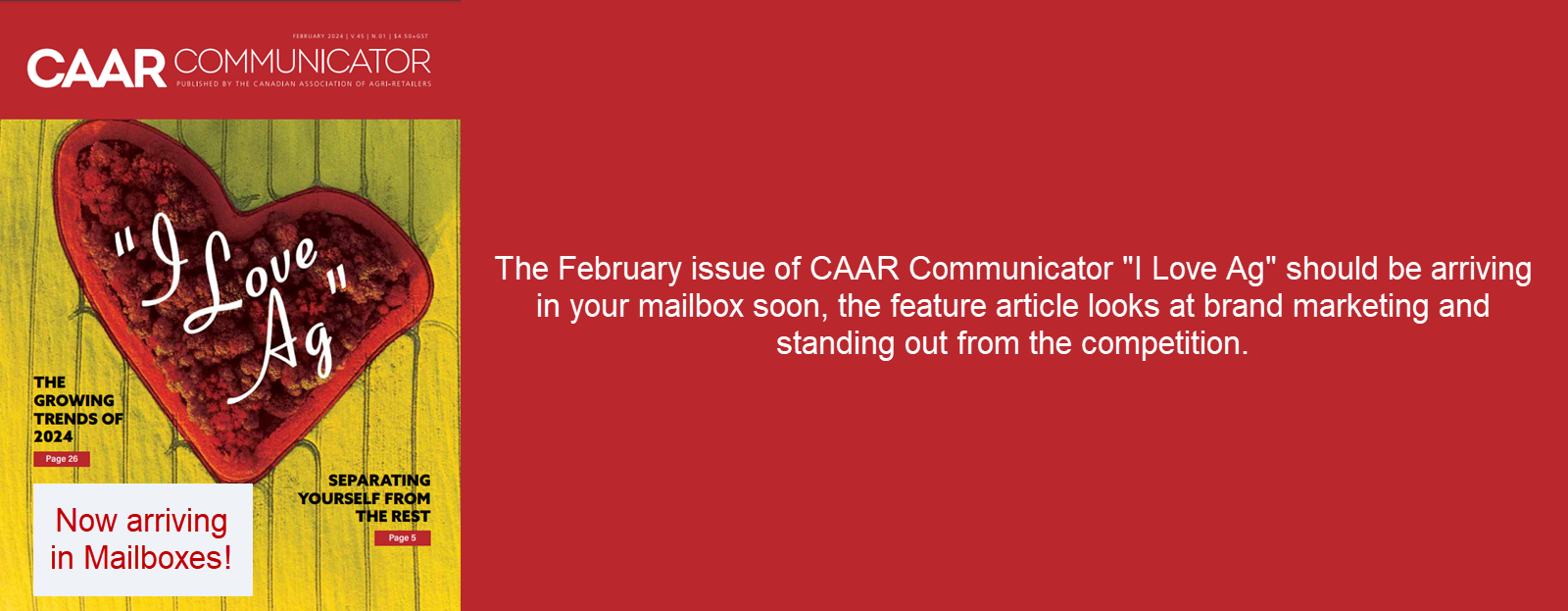 Banner for February 2024 Issue of CAAR Communicator Now Available Online