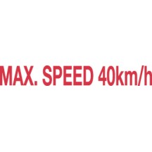 Max 40 kmh