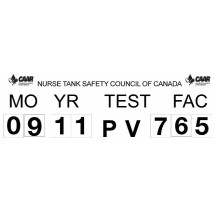 Header Decal & Test Numbers